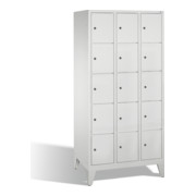 Caisson de ventilation C+P Classic sur pieds 15 compartiments Avant Corps gris clair Corps gris clair Gris clair-1