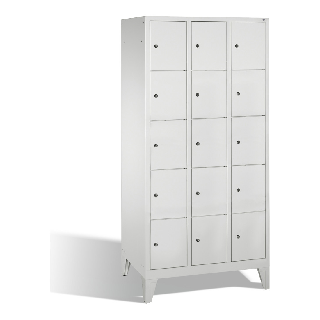 Caisson de ventilation C+P Classic sur pieds 15 compartiments Avant Corps gris clair Corps gris clair Gris clair