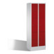 caisson de ventilation C+P Classic sur socle, 6 compartiments, H1800xL610xP500mm façade rouge rubis corps gris clair-1