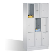 caisson de ventilation C+P Classic sur socle, 9 compartiments, H1800xL900xP500xP500mm avant gris clair corps gris clair gris clair-1