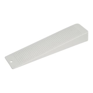 Cale de porte grande blanche, 155 × 36 × 20 mm