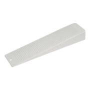 Cale de porte grande blanche, 155 × 36 × 20 mm