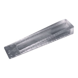Cale de porte grande transparente, 155 × 36 × 20 mm