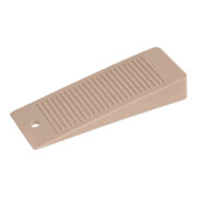 Cale de porte longueur 100mm épaisseur 16mm plastique beige-1