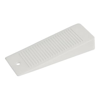 Cale de porte petite blanche, 100 × 36 × 16 mm