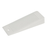 Cale de porte petite blanche, 100 × 36 × 16 mm