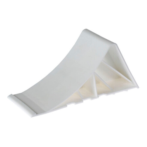 Cale de roue blanche plastique dur charge par essieu 1,6 t