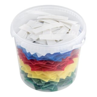 Cales de vitrage assorties 100x24mm 500 pièces