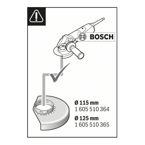 Bosch Calotta di aspirazione Full Cover GDE 115/125 FC-T accessori di sistema