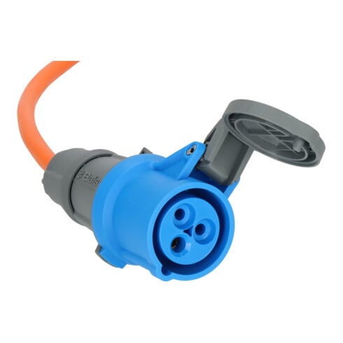 Camping Adapterkabel IP44 1,5m H07RN-F 3G2,5 Schutzkontakt-Stecker, CEE-Kupplung 230V/16A