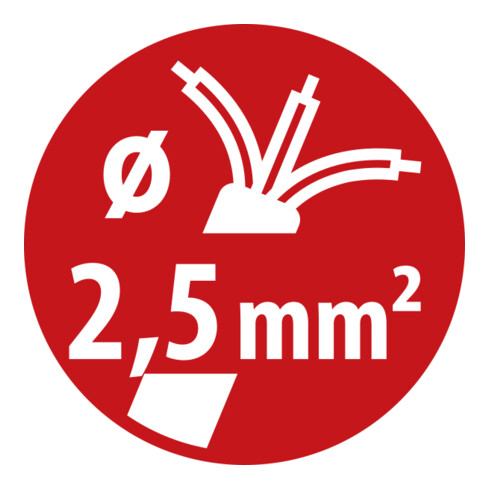 Camping-/Maritim CEE Verlängerungskabel 230V IP44 25m H07RN-F 3G2,5 orange CEE 230V/16A Stecker und Kupplung