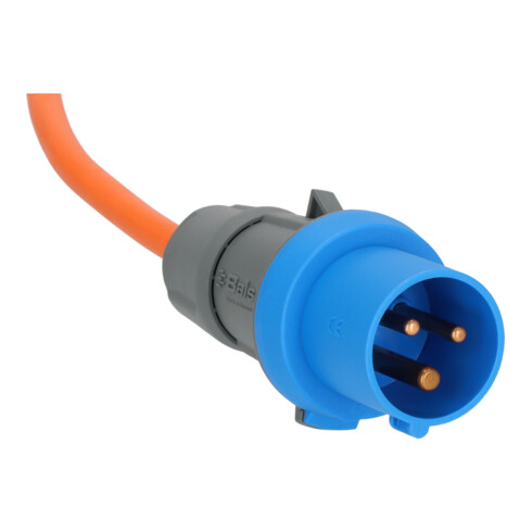 Camping-/Maritim CEE Verlängerungskabel IP44 10m orange H07RN-F 3G2,5 CEE-Stecker, Winkelkupplung 230V/16A