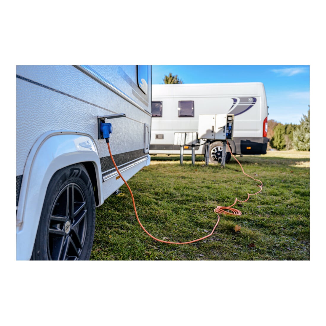 Brennenstuhl Camping-/Maritim CEE Verlängerungskabel IP44 orange H07RN-F 3G2,5 CEE-Stecker, Winkelkupplung 230V/16A