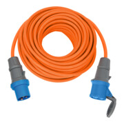 Camping-/Maritim CEE Verlengsnoer 230V IP44 25m H07RN-F 3G2,5 oranje CEE 230V/16A stekker en koppeling-1