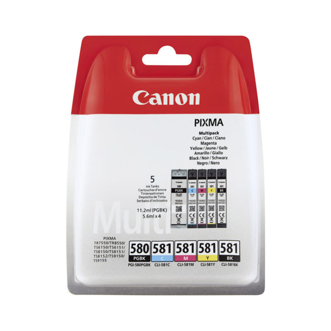Canon Tinten Multipack PGI-580PG