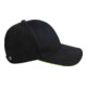 Cap Terrax Workwear uni zwart/limoen 100% Katoen TERRAX-1
