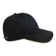 Cap Terrax Workwear univ. nero/limetta 100 %CO TERRAX-1