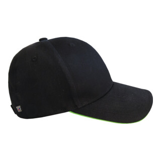 Cap Terrax Workwear univ.schwarz/limette 100 %CO TERRAX