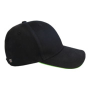 Cap Terrax Workwear univ.schwarz/limette 100 %CO TERRAX
