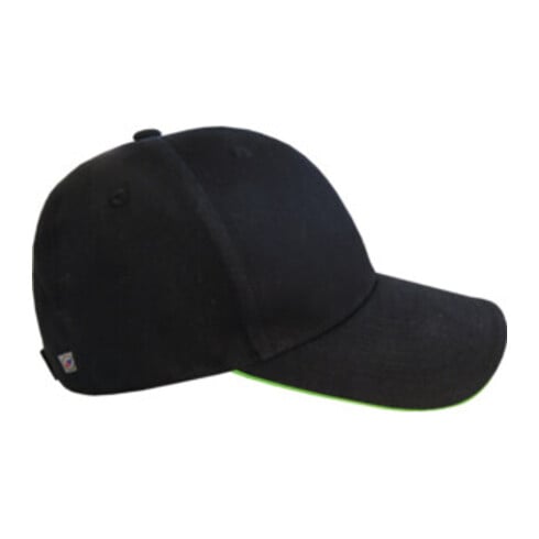 Cap Terrax Workwear univ.schwarz/limette 100 %CO TERRAX