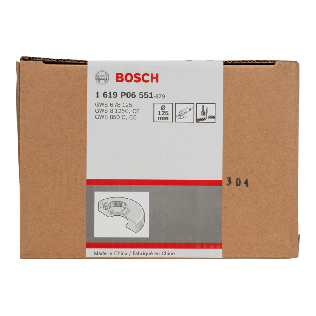 Capot de protection avec recouvrement 125 mm