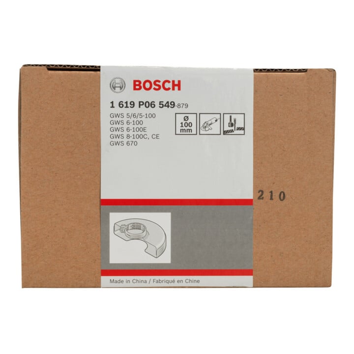 Capot de protection Bosch avec plaque de recouvrement 100 mm