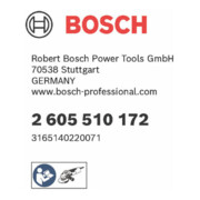Capot de protection Bosch sans plaque de recouvrement 125 mm avec capuchon de codage à vis-5