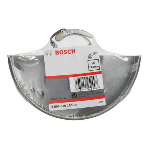 Capot de protection Bosch sans plaque de recouvrement 125 mm avec codage serrage rapide