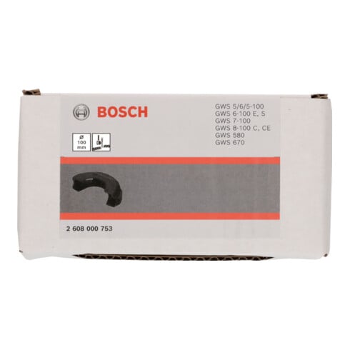 Capot de protection combiné Bosch pour la découpe, à clipser, plastique, 100 mm