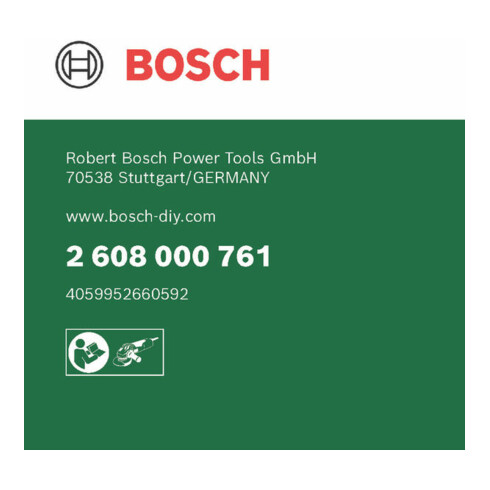 Capot de protection combiné Bosch pour la découpe, plastique emboîtable, 125 mm