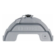 Capot de protection combiné Bosch pour la découpe, sans clé, métal, 180 mm