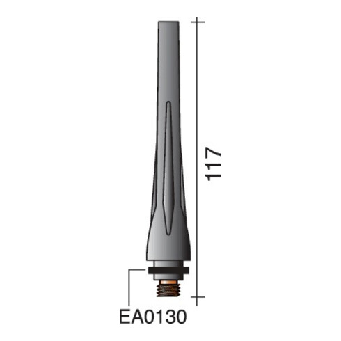 Capuchon de torche long ERGOTIG SR17/18/26 117 mm TRAFIMET