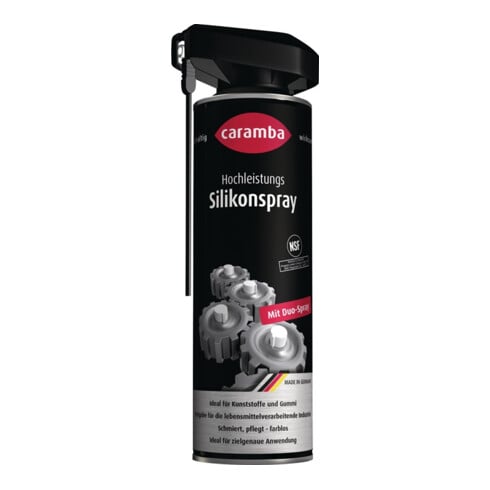 Caramba Bombe à haute teneur en silicone incolore en spray NSF H2 H2 500 ml Duo-Spray