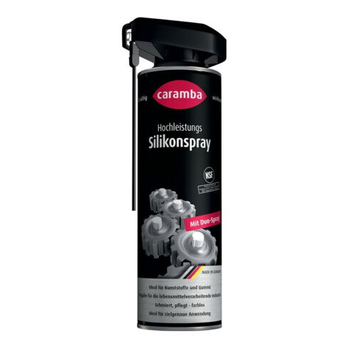 Caramba Bombe à haute teneur en silicone incolore en spray NSF H2 H2 500 ml Duo-Spray