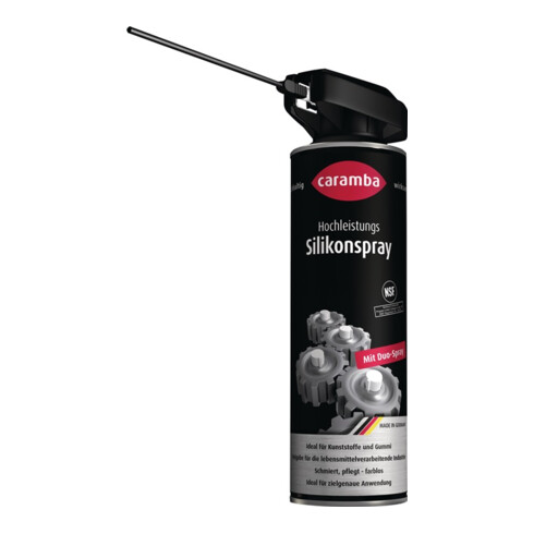 Caramba Bombe à haute teneur en silicone incolore en spray NSF H2 H2 500 ml Duo-Spray