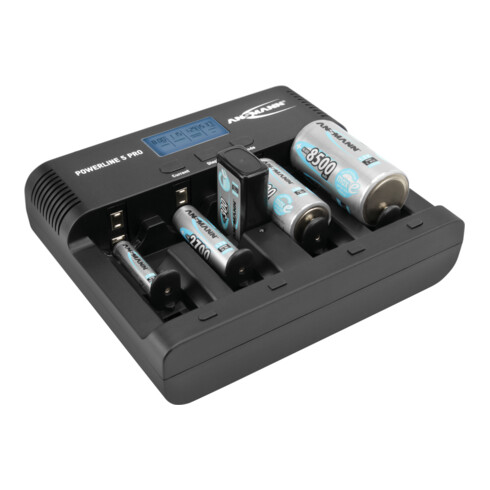 Ansmann Caricabatterie Power Line 5 PRO per 4 batterie o batterie Powerline 5 Pro