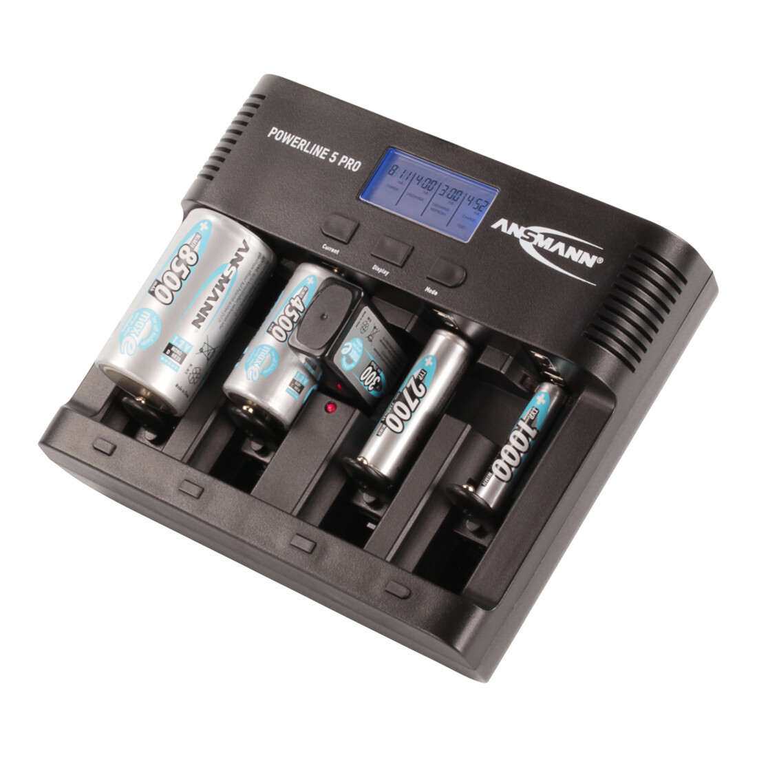 Ansmann Caricabatterie Power Line 5 PRO per 4 batterie o batterie Powerline 5 Pro