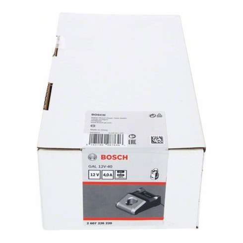 Bosch Caricabatterie rapido GAL Corrente di carica 12-40 V, 24 min., 230V, versione UE