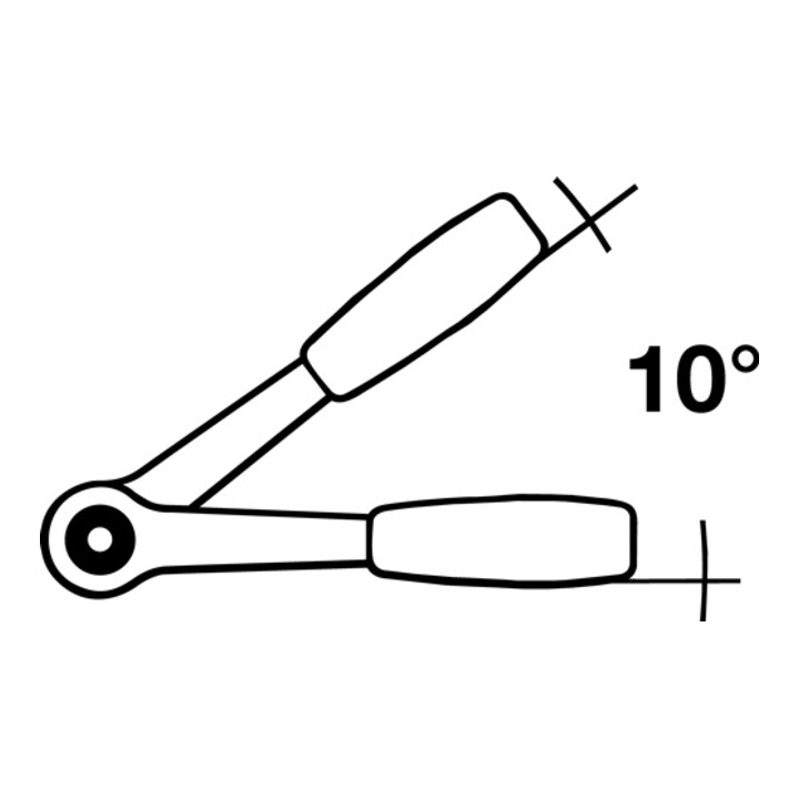 Carolus Hebel-Umschaltknarre 1/2"