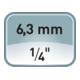 Carolus Steckschlüsseleinsatz 1/4", 5 mm-4