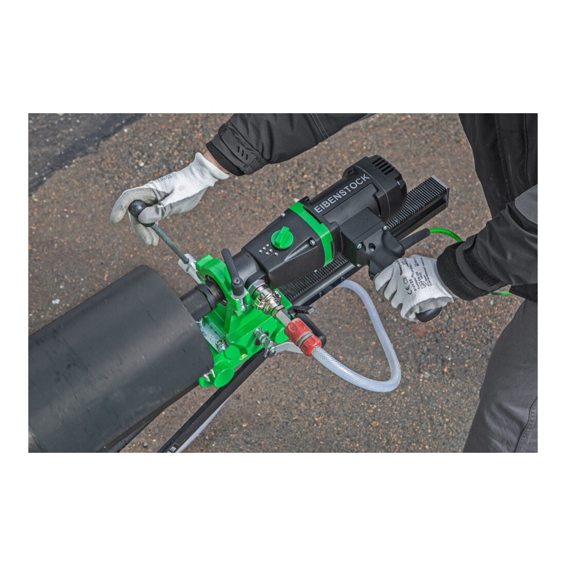 Carotteuse diamant EIBENSTOCK PLE 182 avec PLD 182.1 NT, BST 182 V/S et adaptateur