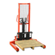 STIER Carrello elevatore idraulico a scartamento largo portata 1000 kg altezza di sollevamento 1600 mm