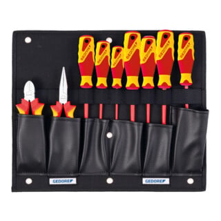Carte d'outils Gedore avec assortiment de pinces / tournevis VDE