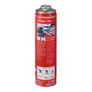 cartouche vissable Multigas 300 332 g 600 ml 1900 degr.C ROTHENBERGER