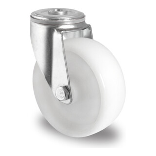 CASCOO Achterwiel met gat ø 100 mm Serie N0N0 glijlager