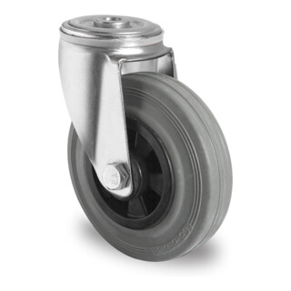 CASCOO Achterwiel met gat Serie P4R2 Rollenlager