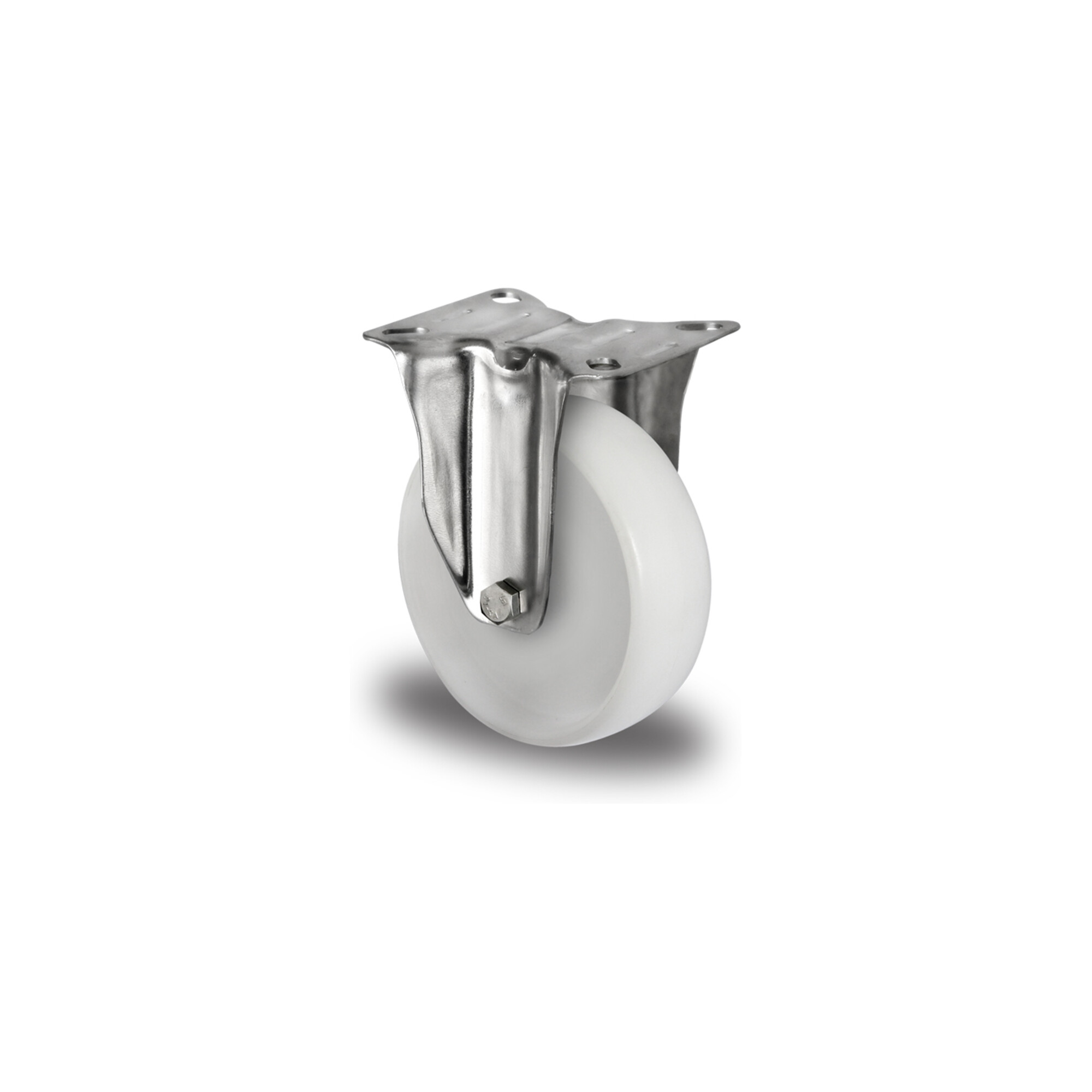 CASCOO Bockrolle ø 100 mm Serie N0N0 Gleitlager Edelstahl