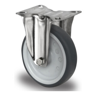 CASCOO Bockrolle Serie P2W2 Gleitlager Edelstahl