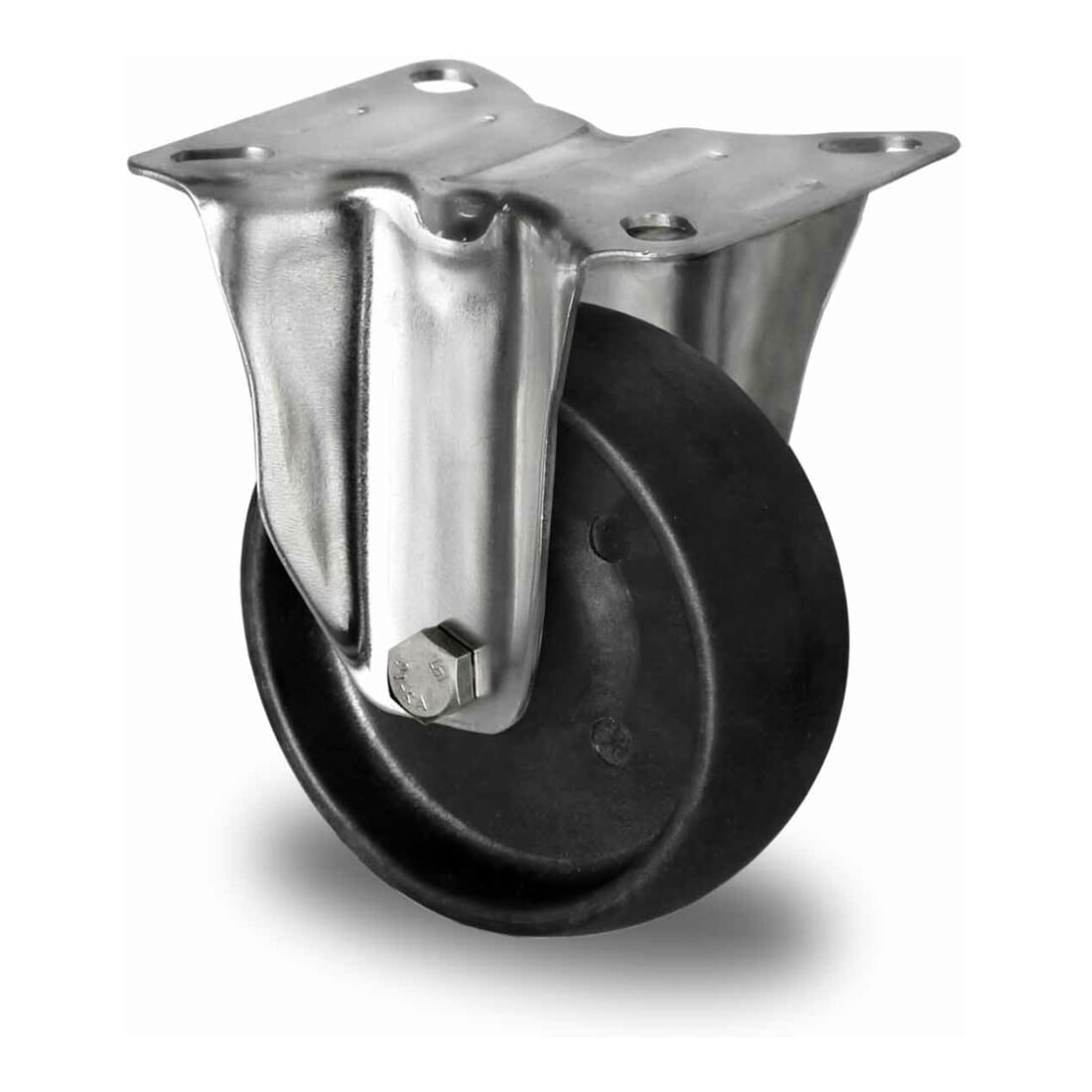 CASCOO Bockrolle ø 100 mm Serie C4C4 Gleitlager Edelstahl