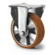 Set CASCOO Lenkrolle mit Totalfeststeller ø 200 mm Serie BAU5 Doppelkugellager E-Serie + Bockrolle ø 200 mm Serie BAU5 Doppelkugellager-3